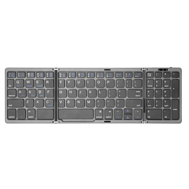 Faltbare Bluetooth-Tastatur mit Touchpad – ultradünn