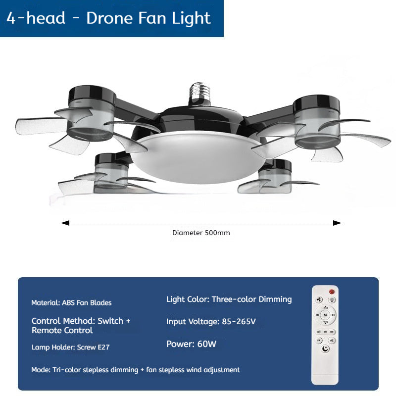 Ventilator-Lampe für E27-Fassung – Licht und Kühlung in einem