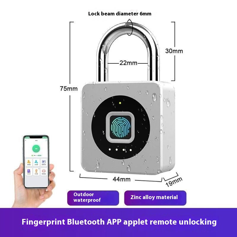 Smartes Fingerabdruck-Vorhängeschloss mit App