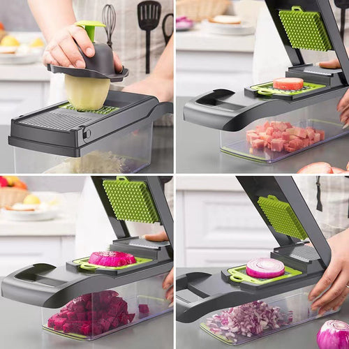 9-in-1 Vegetable Chopper – Dice, Slice and Grate in Seconds