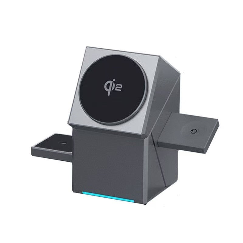 3-in-1 Magnetische Ladestation – rotierender Design-Würfel