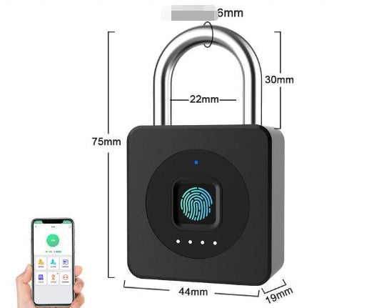 Smartes Fingerabdruck-Vorhängeschloss mit App
