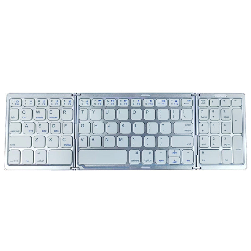 Faltbare Bluetooth-Tastatur mit Touchpad – ultradünn